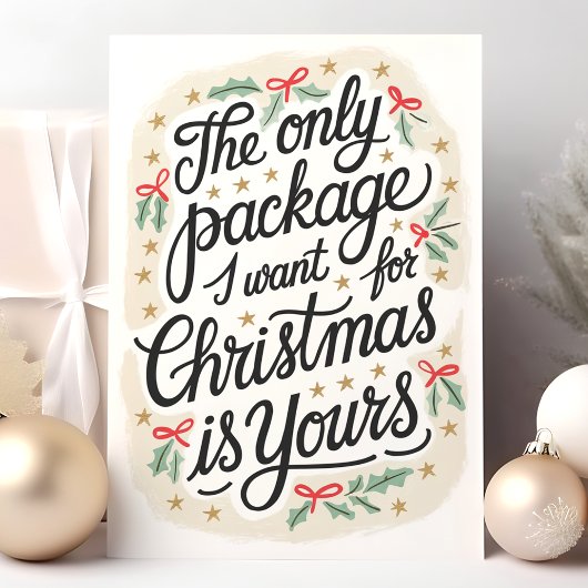 クリスマスに欲しい唯一の包気のあるそぶりをした装 シーズンカード