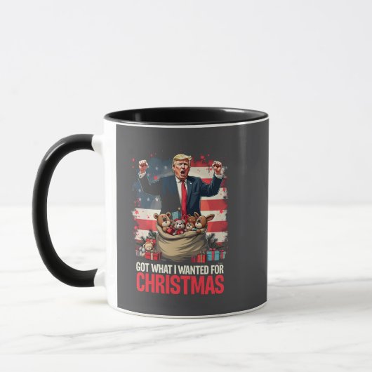クリスマスに欲しかったものはトランプサンタ マグカップ (左)