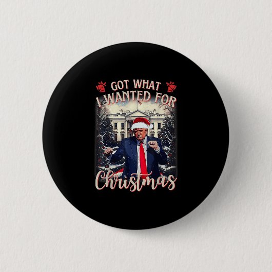 クリスマスに欲しかったもの トランプ 2025 缶バッジ (正面)