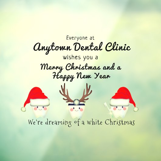 クリスマスに歯が生えたらうれしいドレス ウィンドウサイン (シート3)