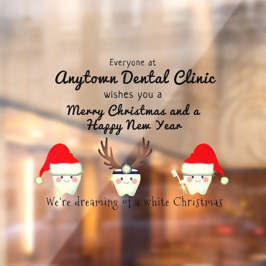 クリスマスに歯が生えたらうれしいドレス ウィンドウサイン (シート2)