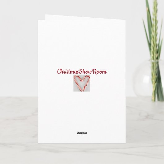 **クリスマスに母をお気に入りの愛して** シーズンカード (裏面)