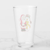 クリスマスに氷男とサンタ。ホー！ホー！ホー！ タンブラーグラス (裏面)