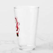 クリスマスに氷男とサンタ。ホー！ホー！ホー！ タンブラーグラス (左)