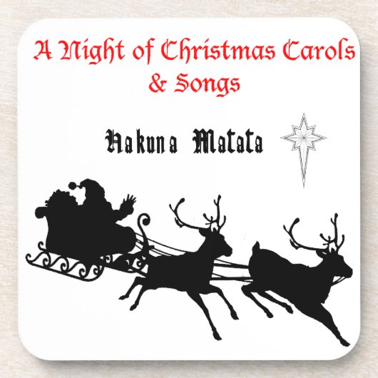 クリスマスに沿って歌う – キャロルとフェスティバルの喜び コースター (正面)