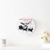 クリスマスに沿って歌う – キャロルとフェスティバルの喜び ラウンド壁時計 (ホーム)