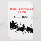 クリスマスに沿って歌う – キャロルとフェスティバルの喜び 便箋 (正面/裏面)