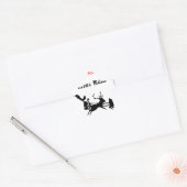 クリスマスに沿って歌う – キャロルとフェスティバルの喜び 星シール (封筒)