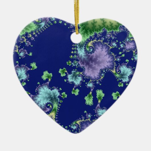 クリスマスに浮かぶ セラミックオーナメント (正面)