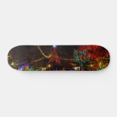 クリスマスに点灯させる スケートボード (横)