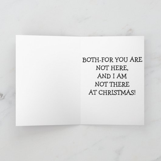 クリスマスに無い哀れなプグ悲しい/青 シーズンカード (内部)