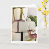 **クリスマスに特別に祈る** カード (黄色い花)