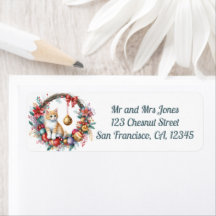 クリスマスに猫のフローラリース2-差出人住所