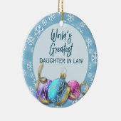 クリスマスに生まれた世界で最も偉大な娘 セラミックオーナメント (右)