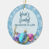 クリスマスに生まれた世界で最も偉大な娘 セラミックオーナメント (左)