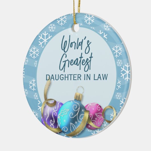 クリスマスに生まれた世界で最も偉大な娘 セラミックオーナメント (左)