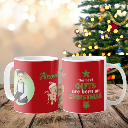 クリスマスに生まれた最高の贈り物 写真 コーヒーマグカップ