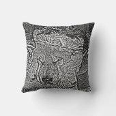 クリスマスに眠っているサンタ帽のかわいい秋田犬 クッション (裏面)