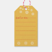 クリスマスに着た可愛い秋田犬 ギフトタグ (正面)