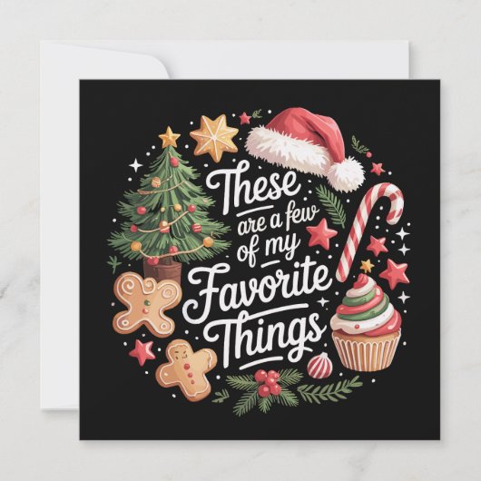 クリスマスに私が好きなものたち シーズンカード (正面)