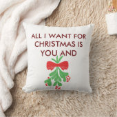クリスマスに私が本当に欲しいのはあなたとキスしたい、、、 クッション (ブランケット)