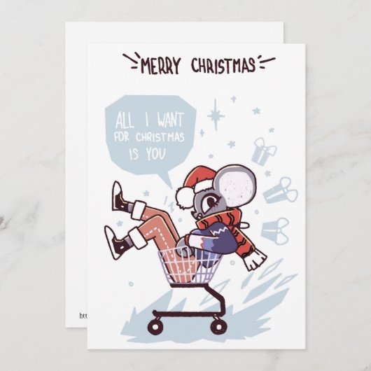 クリスマスに私が願うのはあなた シーズンカード (正面/裏面)