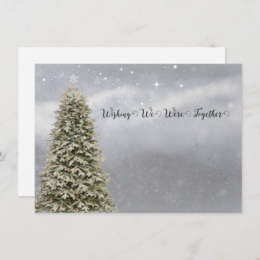 クリスマスに私たちが一緒にいることを願って シーズンカード (正面/裏面)
