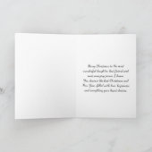 クリスマスに私の素敵な娘に シーズンカード (内部)