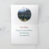 クリスマスに私の美しいガールフレンドに、折り畳まれたカード カード (内部)