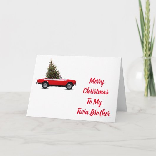 クリスマスに私の「双子の兄弟」に愛を シーズンカード (正面)