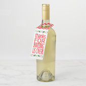 クリスマスに私達を誘うための女主人のギフトの感謝 ボトルネックタグ (アングル)