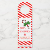 クリスマスに私達を誘うための女主人のギフトの感謝 ボトルネックタグ (裏面)