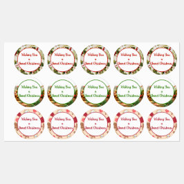 クリスマスに素敵なお土産ラベルをお願い ラベル