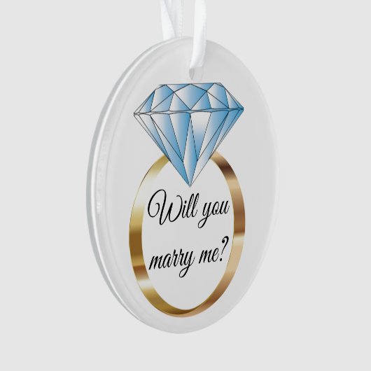 クリスマスに結婚してくれないか オーナメント (正面)