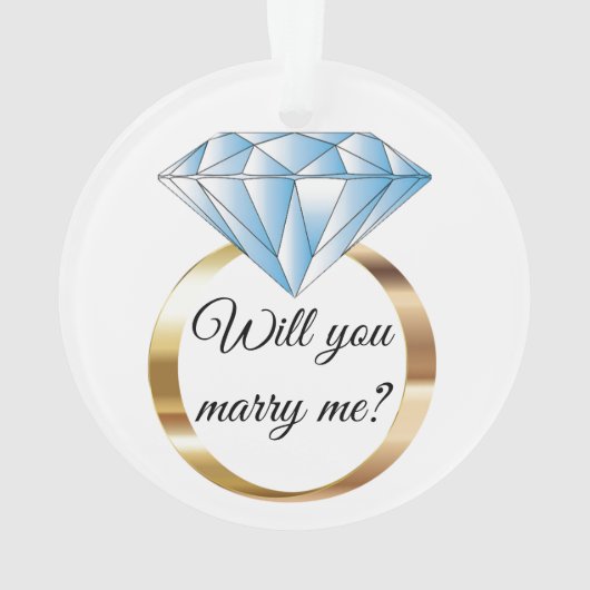 クリスマスに結婚してくれないか オーナメント (裏面)