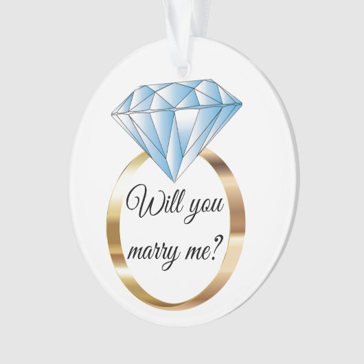 クリスマスに結婚してくれないか オーナメント (正面)