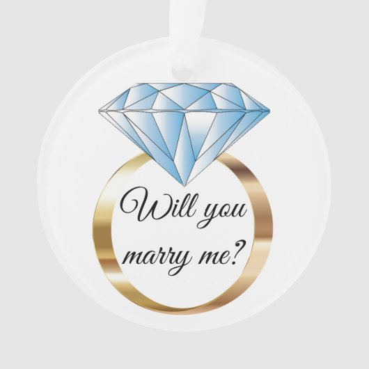 クリスマスに結婚してくれないか オーナメント (正面)