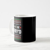 クリスマスに結婚予定のカップル マッチ コーヒーマグカップ (正面左)