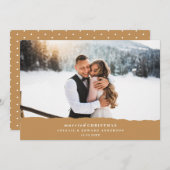 クリスマスに結婚　破れた紙の結婚発表 (正面/裏面)