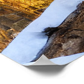 クリスマスに美しい古い山の村 ポスター (角)