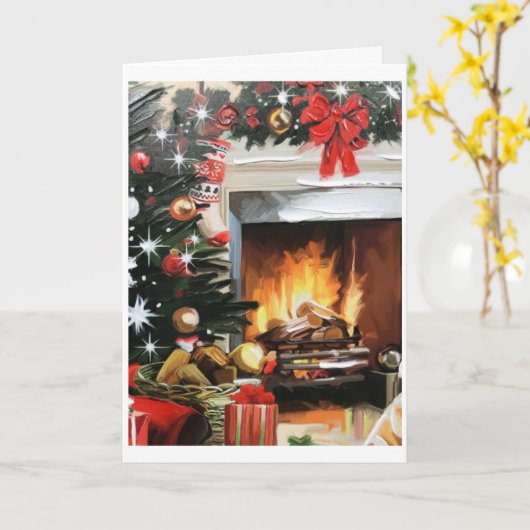 クリスマスに考えおめでとうございます カード (黄色い花)