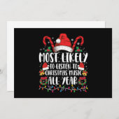 クリスマスに聞は一年中のクリスマスが最も多い 招待状 (正面/裏面)