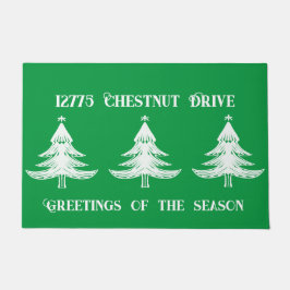 クリスマスに自分のフェスティバル ドアマット