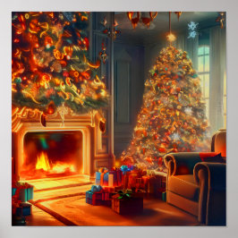 クリスマスに自宅 ポスター