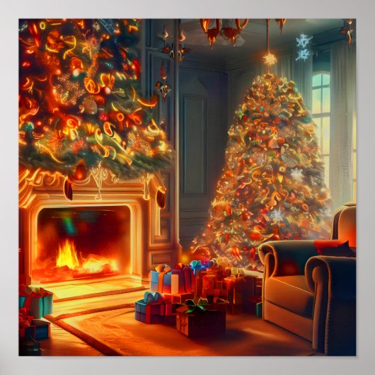 クリスマスに自宅 ポスター (正面)