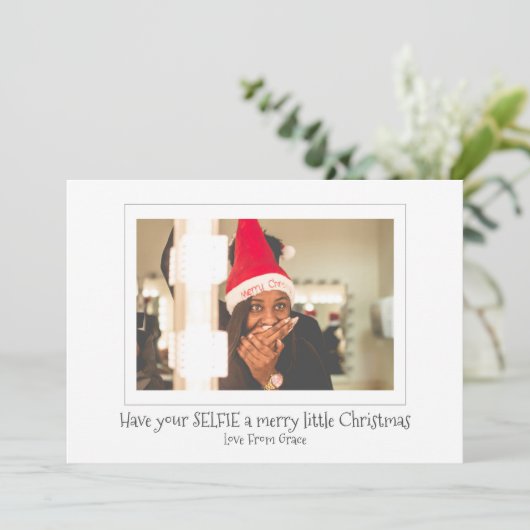 クリスマスに自撮メリーりをして シーズンカード (スタンド正面)