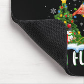 クリスマスに行きたいのはフラミンゴの鳥のクリスマスツリー マウスパッド (コーナー)