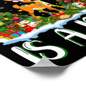 クリスマスに行きたいのは鹿のクリスマスツリー ポスター (角)