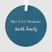 クリスマスに親切を分かち合い、ばい菌ではない オーナメント (裏面)