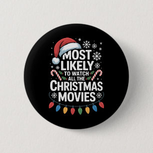 クリスマスに観たい映画ベストセレクション ホリデーシーズン到来 缶バッジ